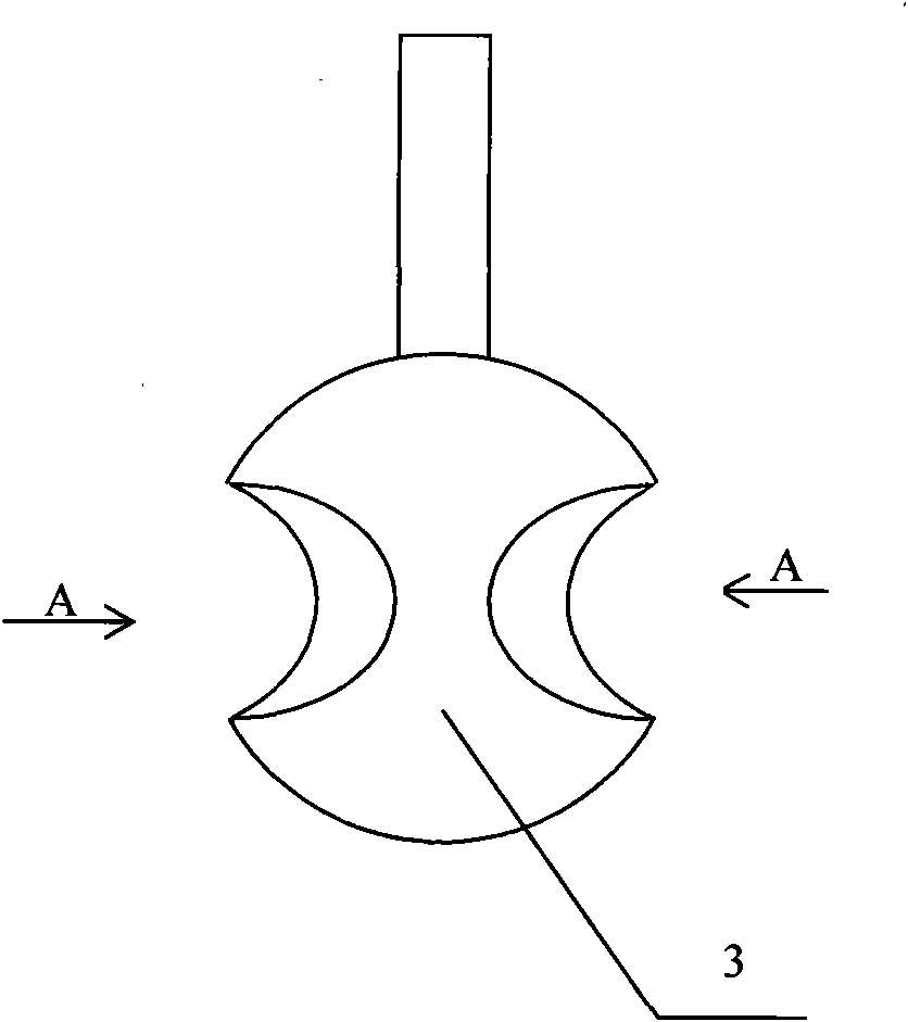 Active round-flow four-way water mixing heat exchange valve