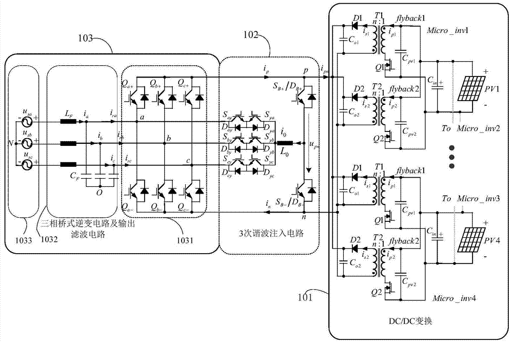 A three-phase micro-inverter with high efficiency and wide load range and its control method