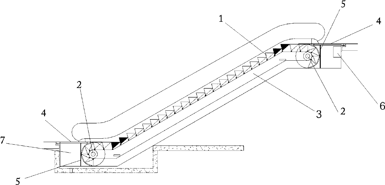 Escalator safety system