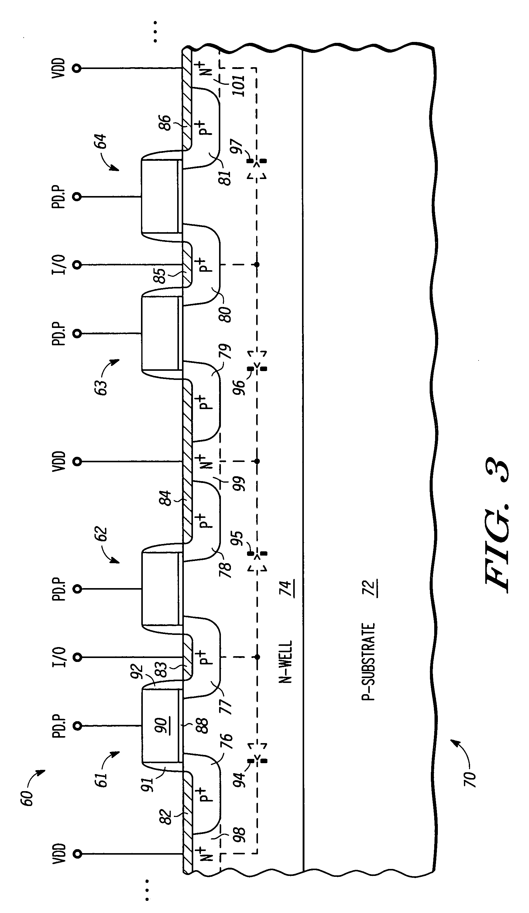 Electrostatic discharge protection for an integrated circuit