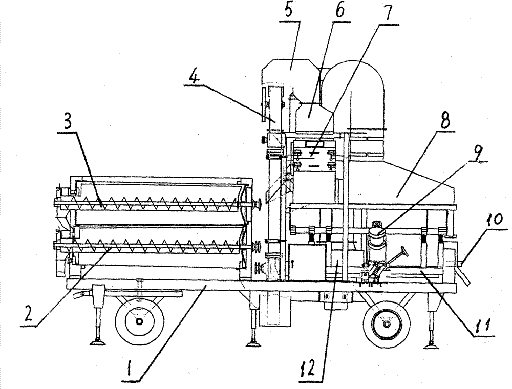 Mobile four-in-one seed selection unit