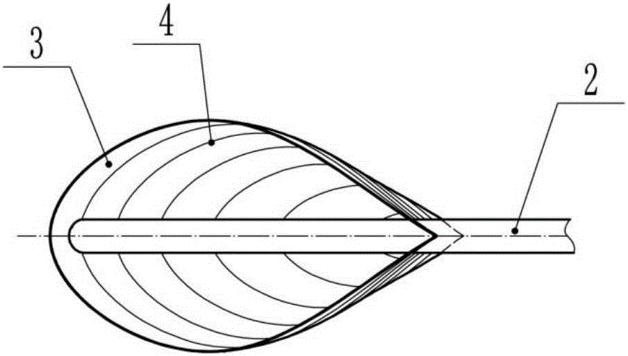 Streamline wind collection device