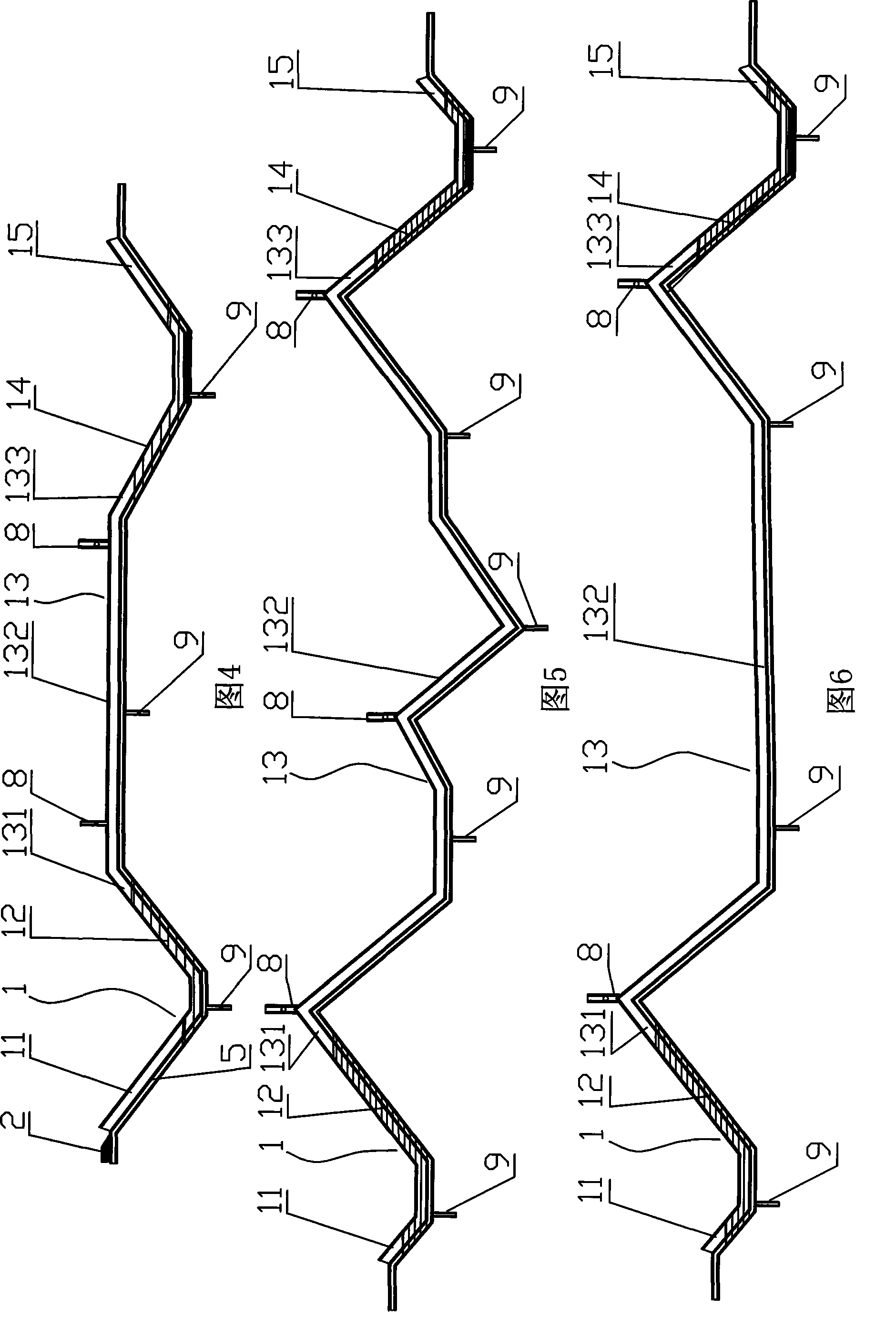 Transport system and producing method of sub-vacuum duct