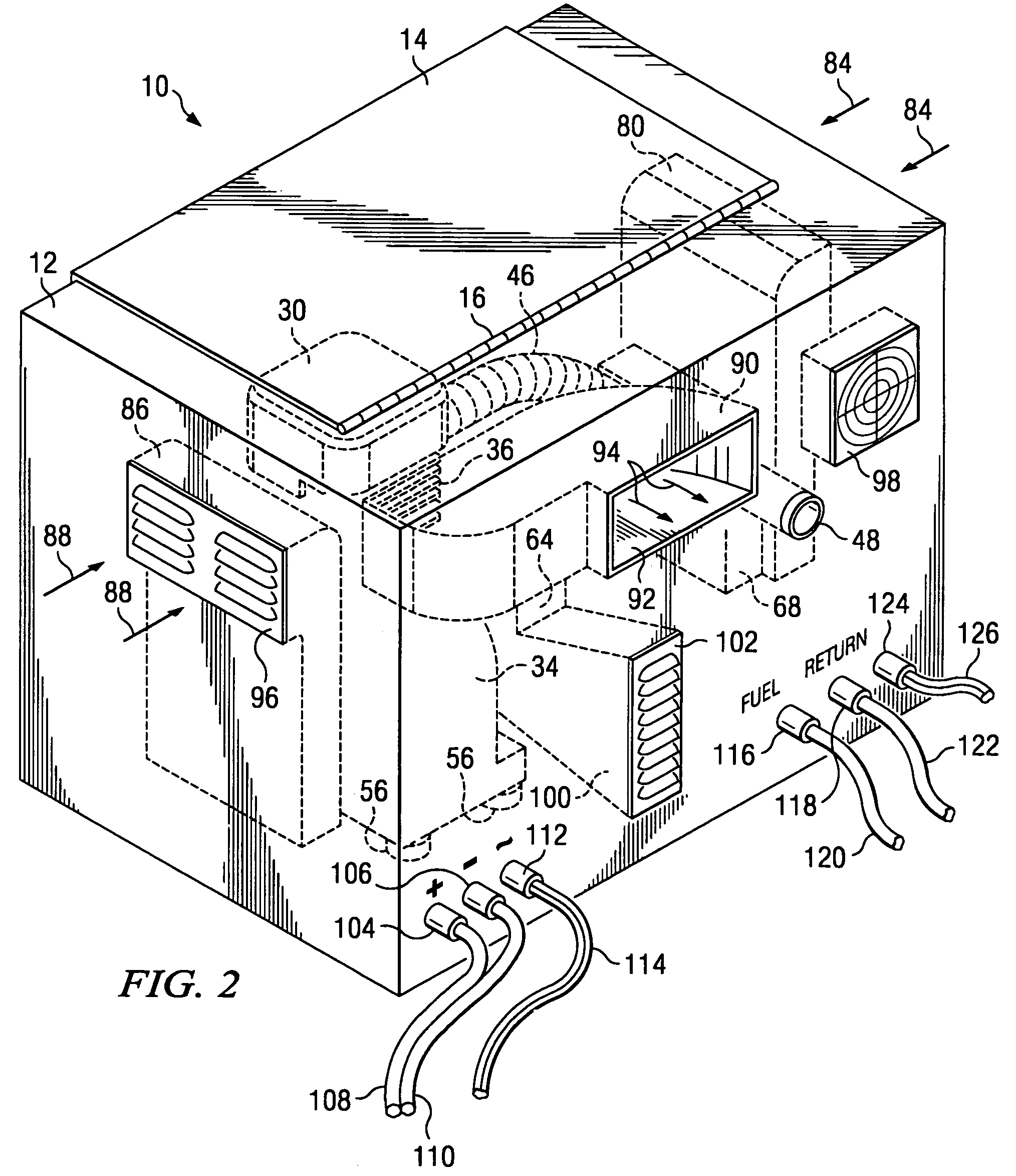 Auxiliary power unit for a diesel powered transport vehicle