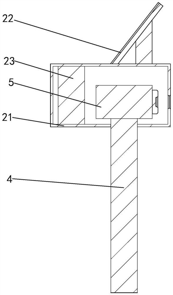 A data feedback device for horizontal displacement monitoring points for high-speed railway piers