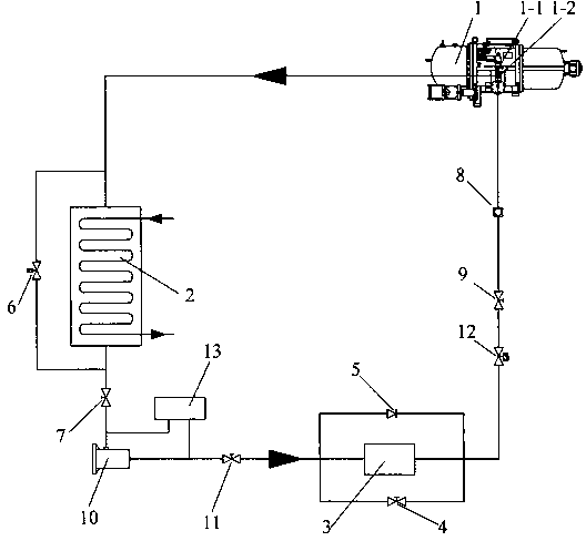External oil cooling device for novel water-cooled type low-temperature refrigerant compressor unit