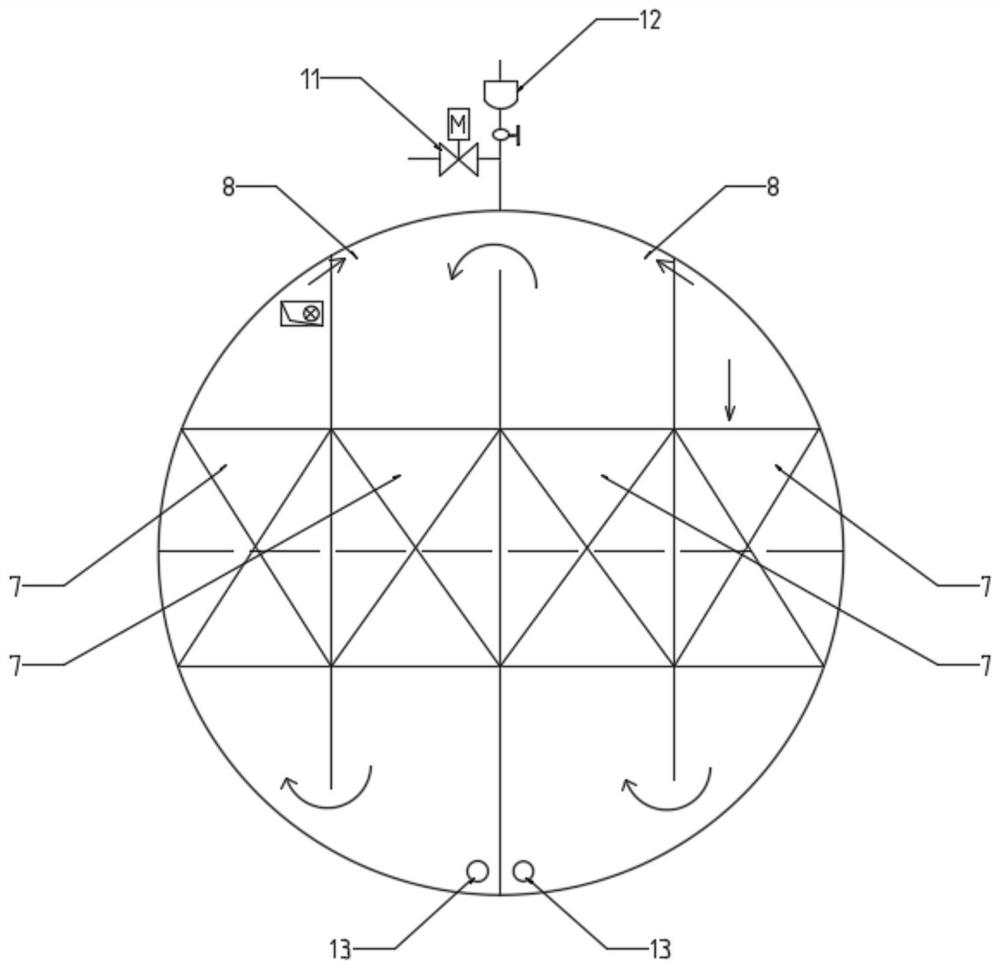 Combinable horizontal pipe type pressure flocculation device