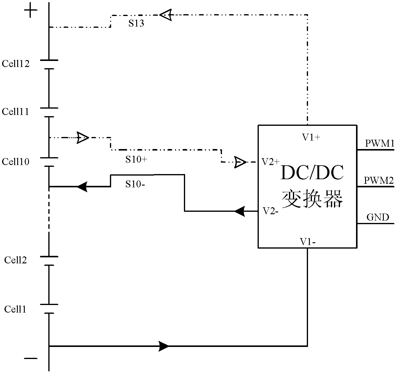 Active equalizer circuit of cell pack