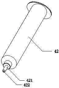 Oil injection device for central shaft of claw pole type step motor shell