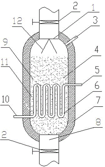 Rotary kiln magnetizing roasting heat-source-free continuous reduction apparatus and use method