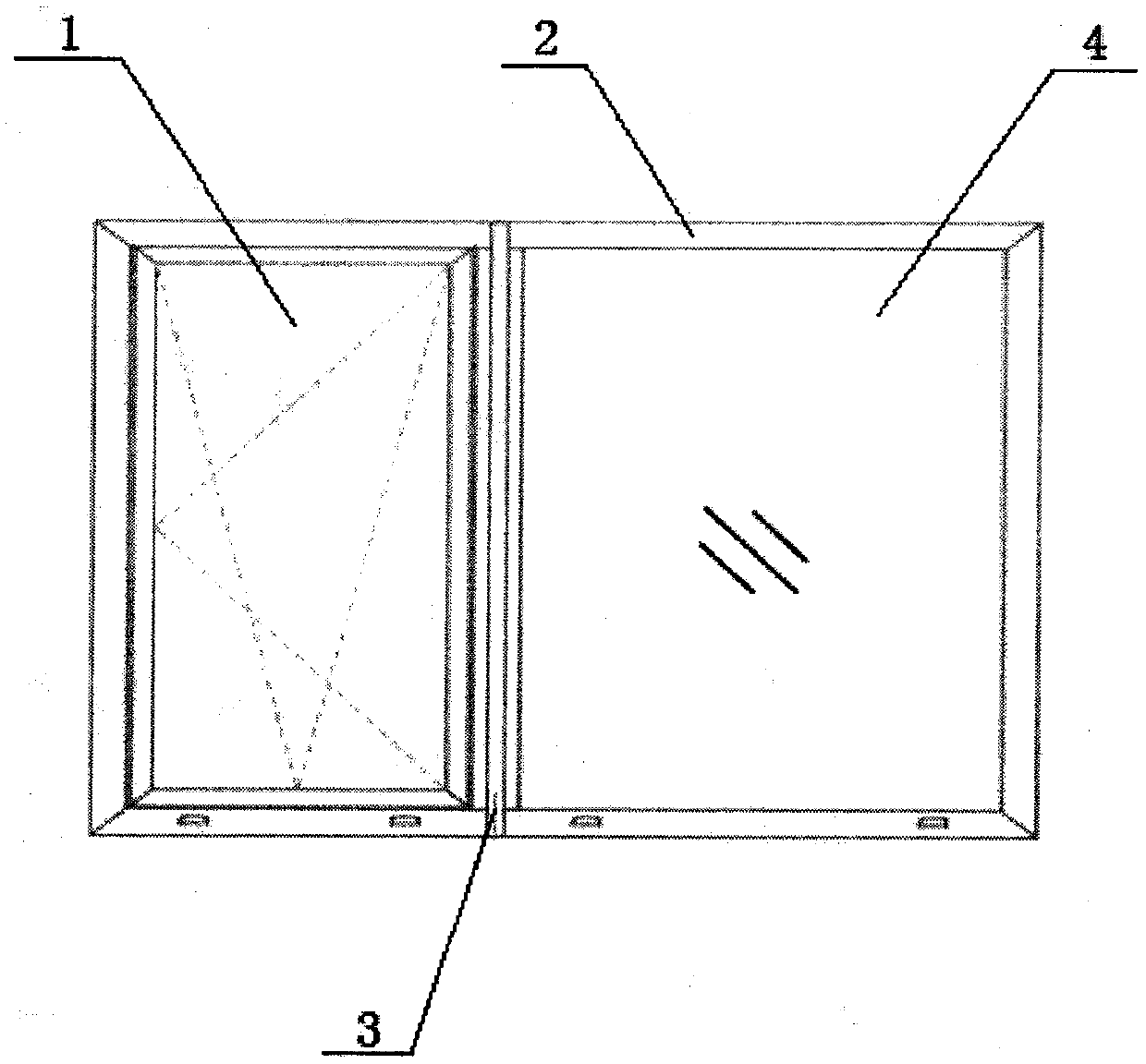 Novel multi-cavity sealed aluminum-plastic aluminum door and window