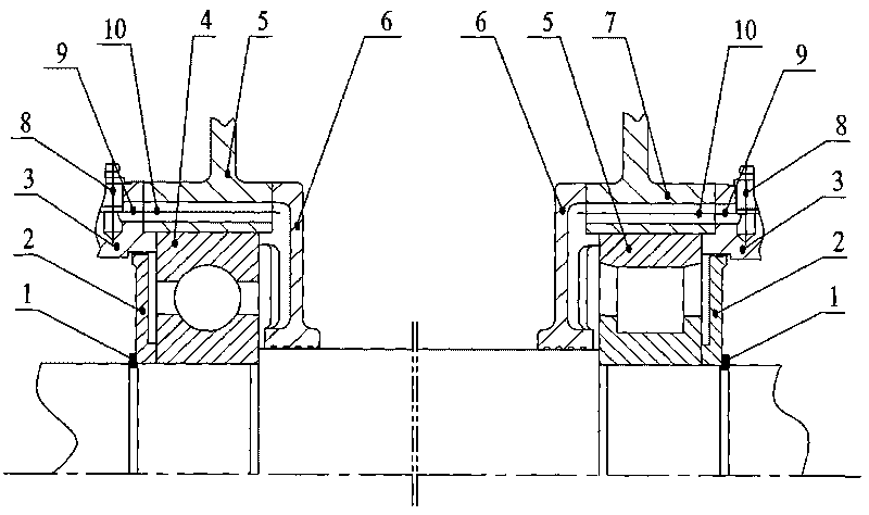 Bearing structure of motor
