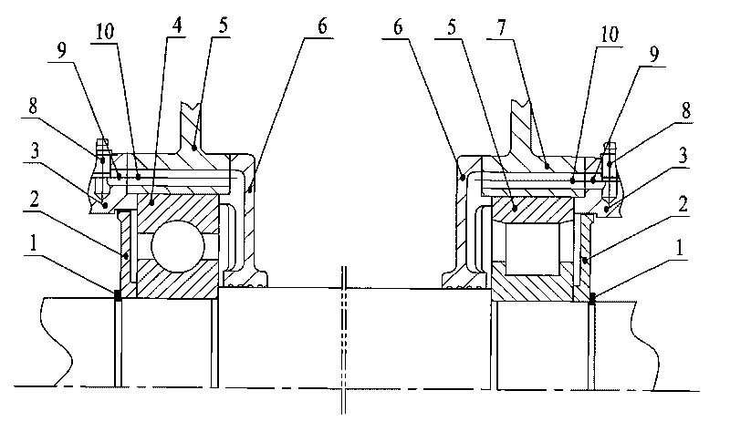 Bearing structure of motor