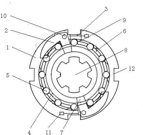 Automatic overrun clutch