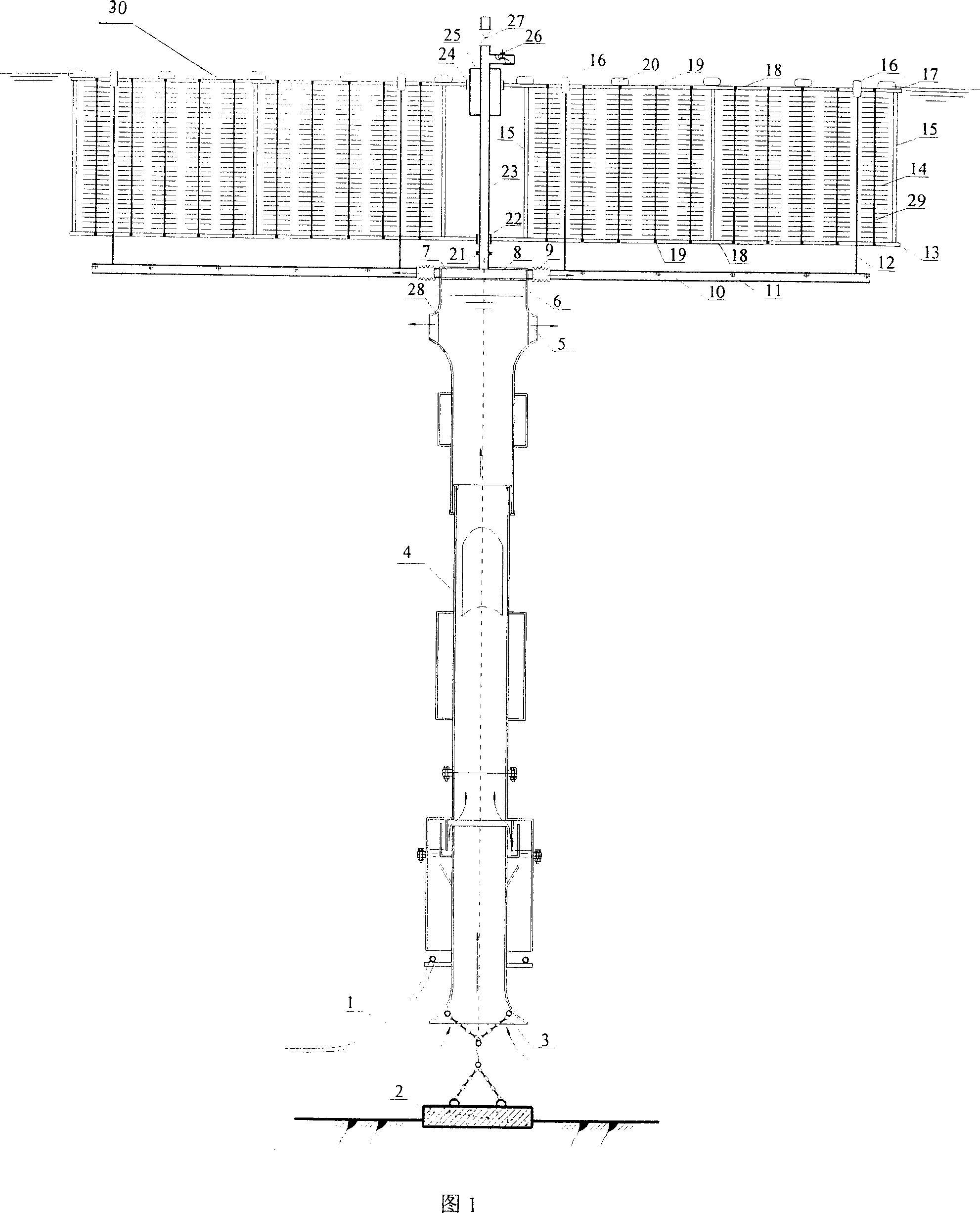 Reinforced biological contacting oxidation water correction apparatus