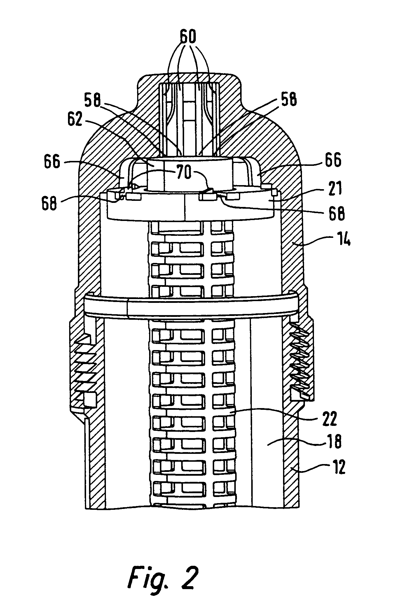 Oil filter assembly and associated filter element