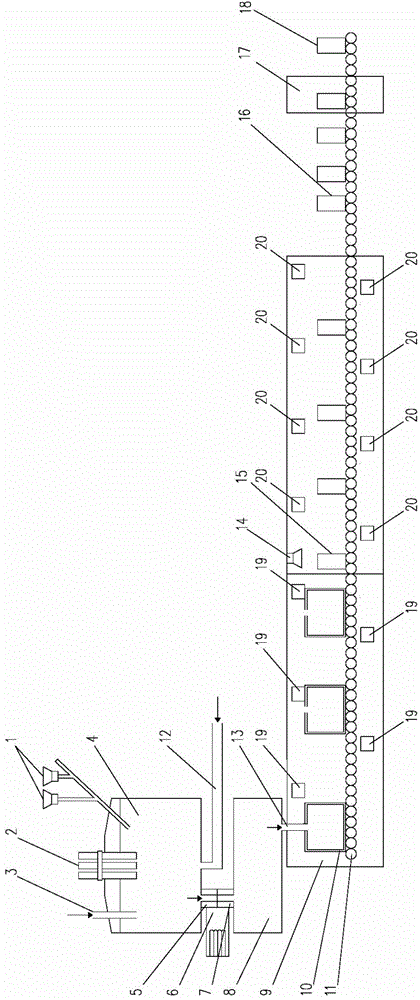 Temperature-controllable mold casting process method and equipment for producing cast stone through blast furnace slag