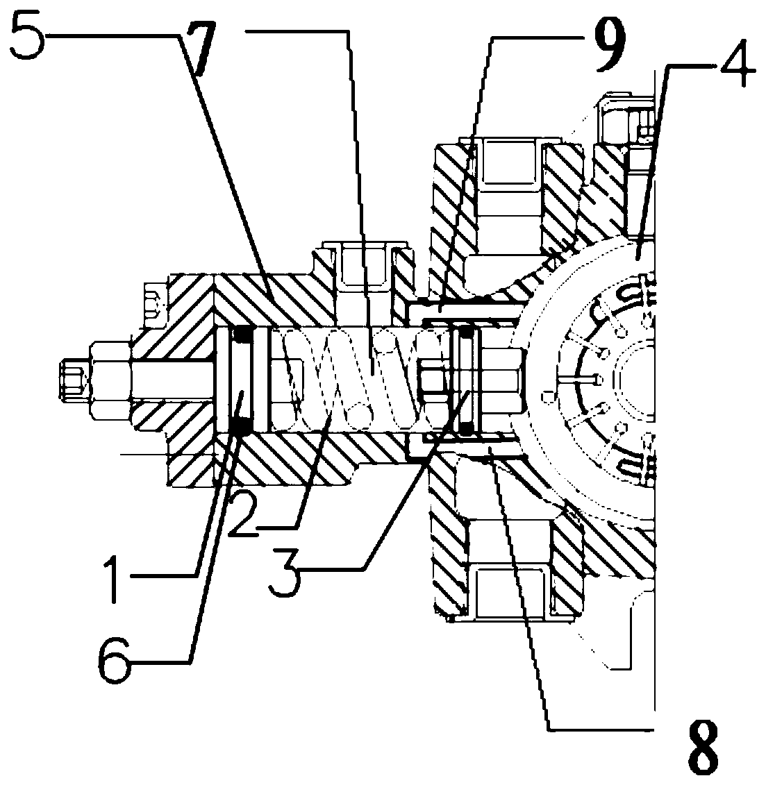 Anti-impact structure of variable vane pump