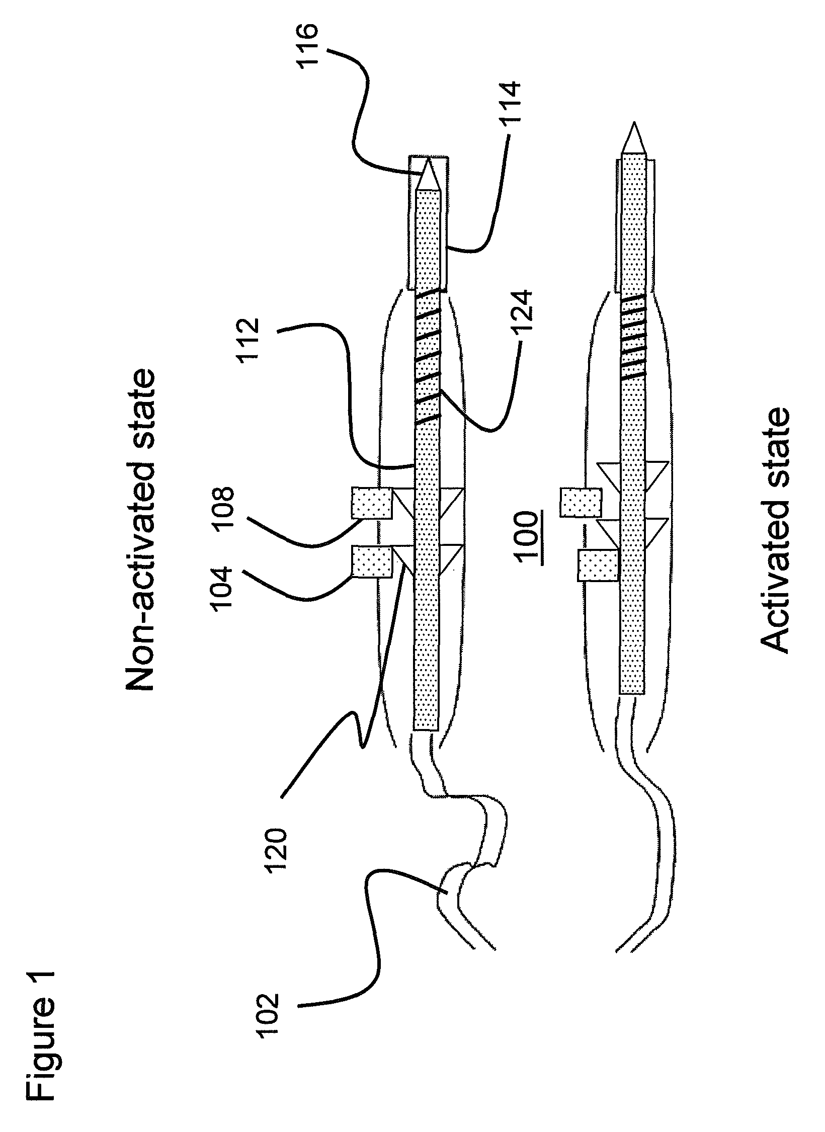 Automatically retracting needle-tip electrocautery device