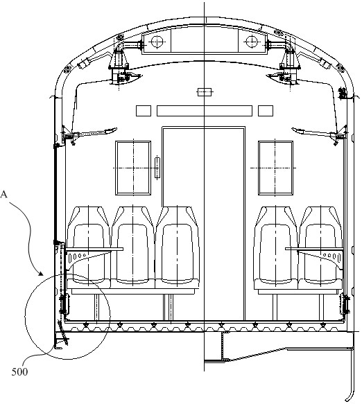 Mounting module and mounting method for lower wire pipe of railway vehicle