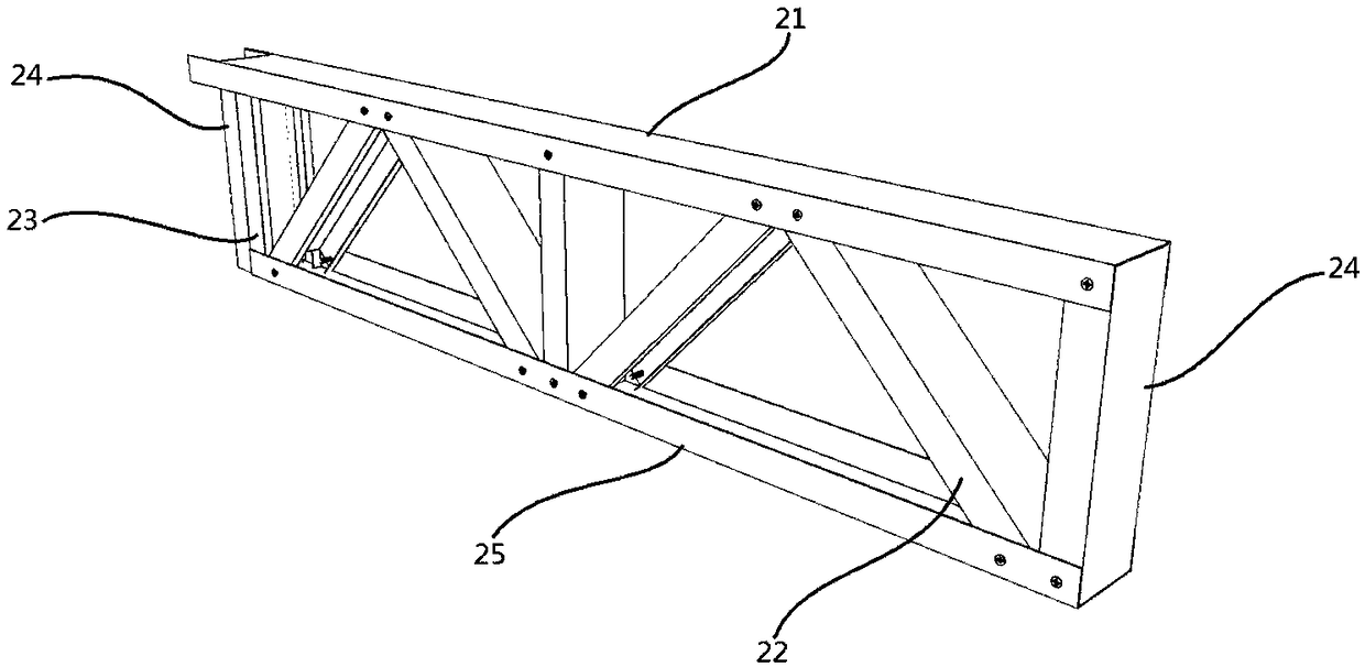 High and low web member truss girders based on fabricated type cold-formed thin-wall section steel
