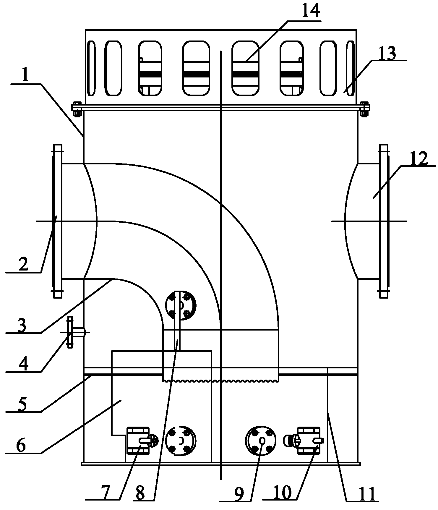 Individual overflow water seal fire relief and explosion release device