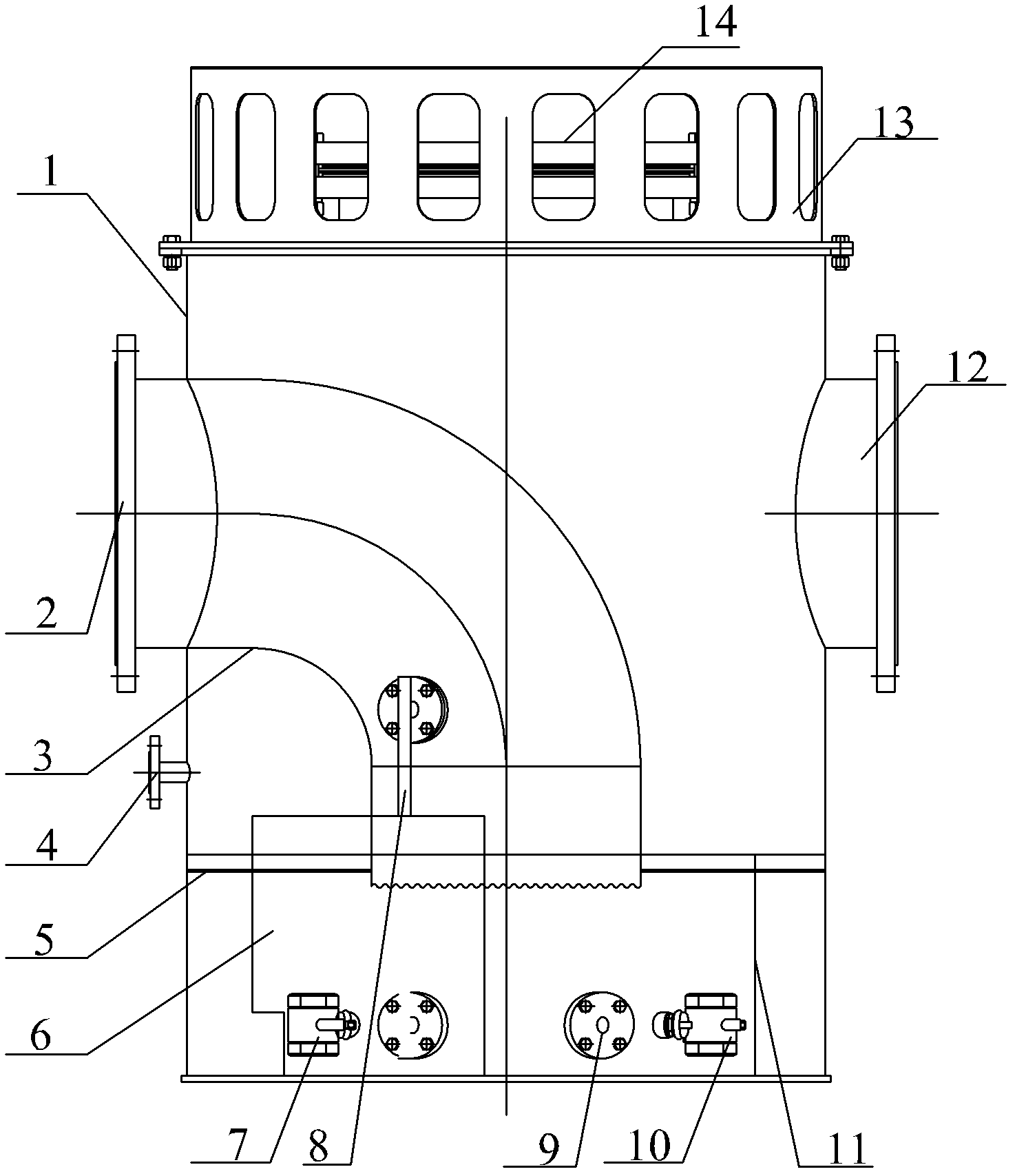 Individual overflow water seal fire relief and explosion release device