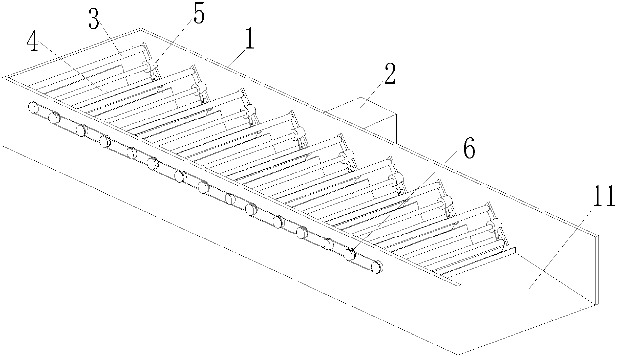 Flat tea shaping device