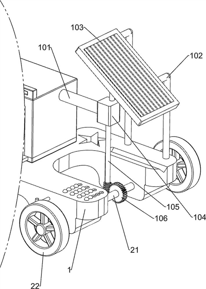 New-energy advertising vehicle with screen protecting and cleaning functions