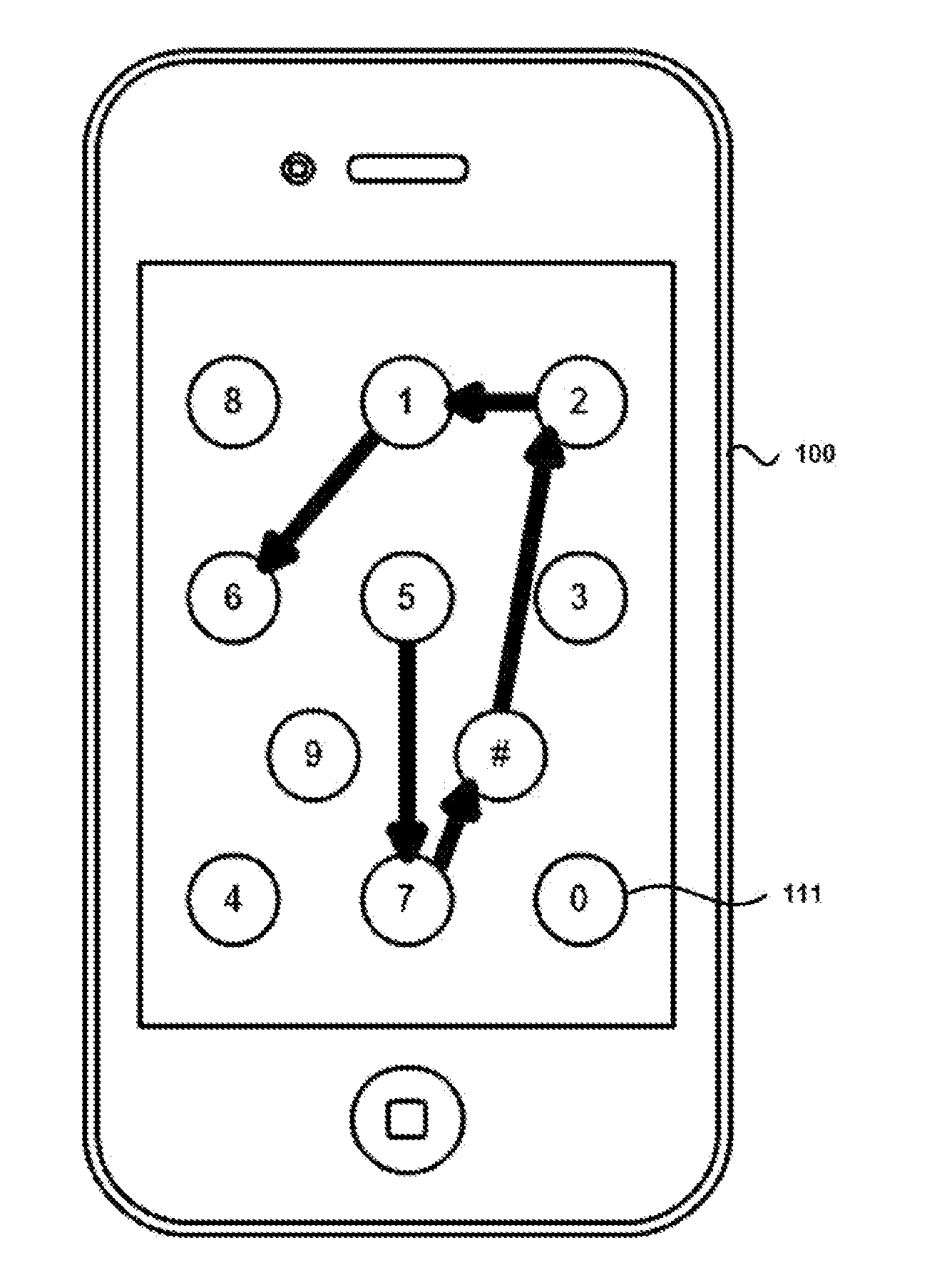 Method for inputting a password into an electronic terminal