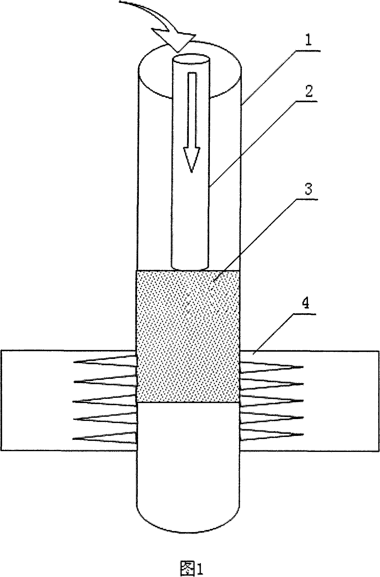 Method for preparing down-hole gel valve and construction method thereof