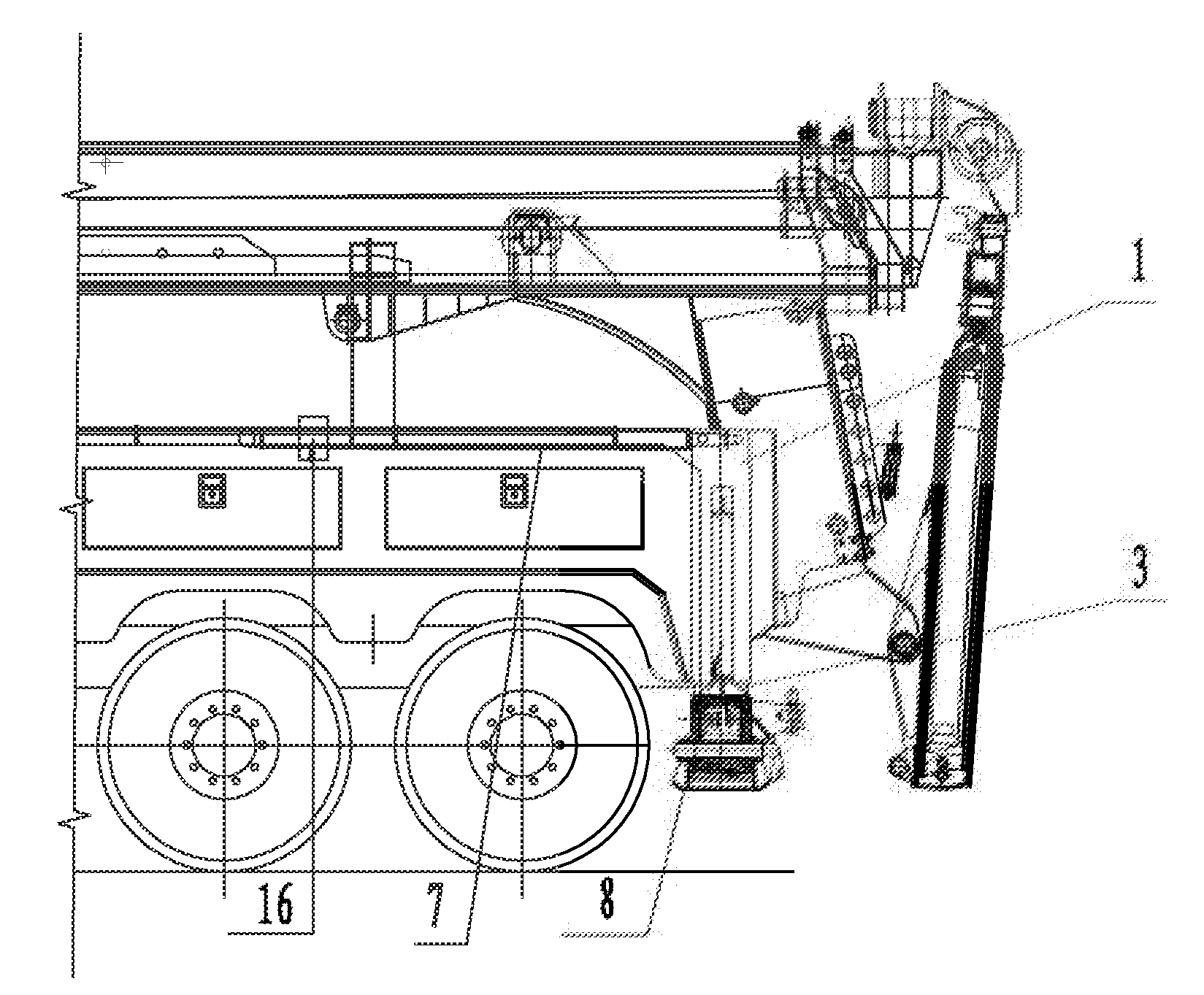 Rear Outrigger for Wrecker