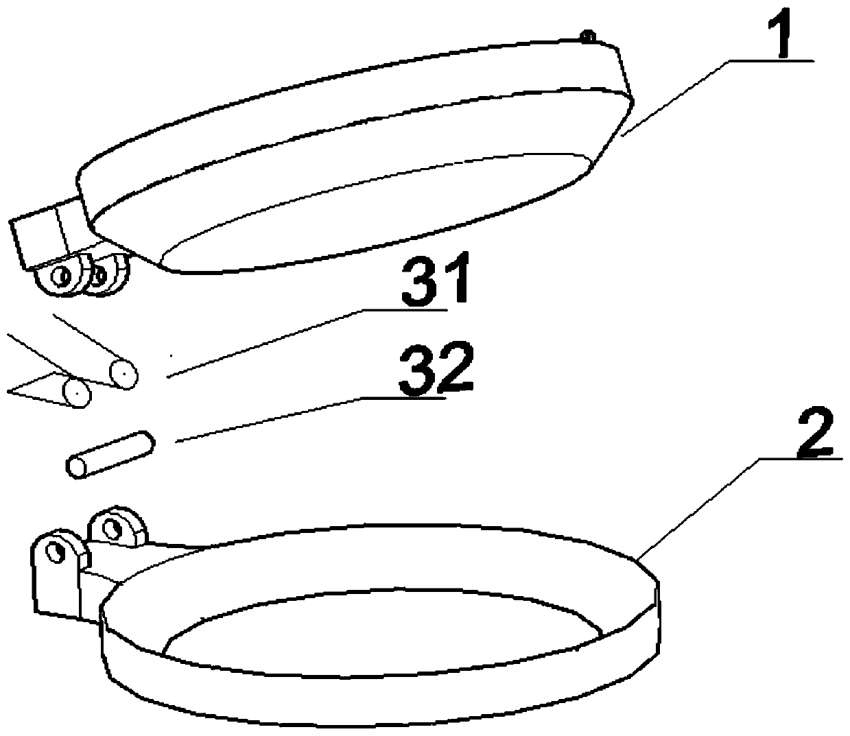 Overturning bridge drain hole closing device