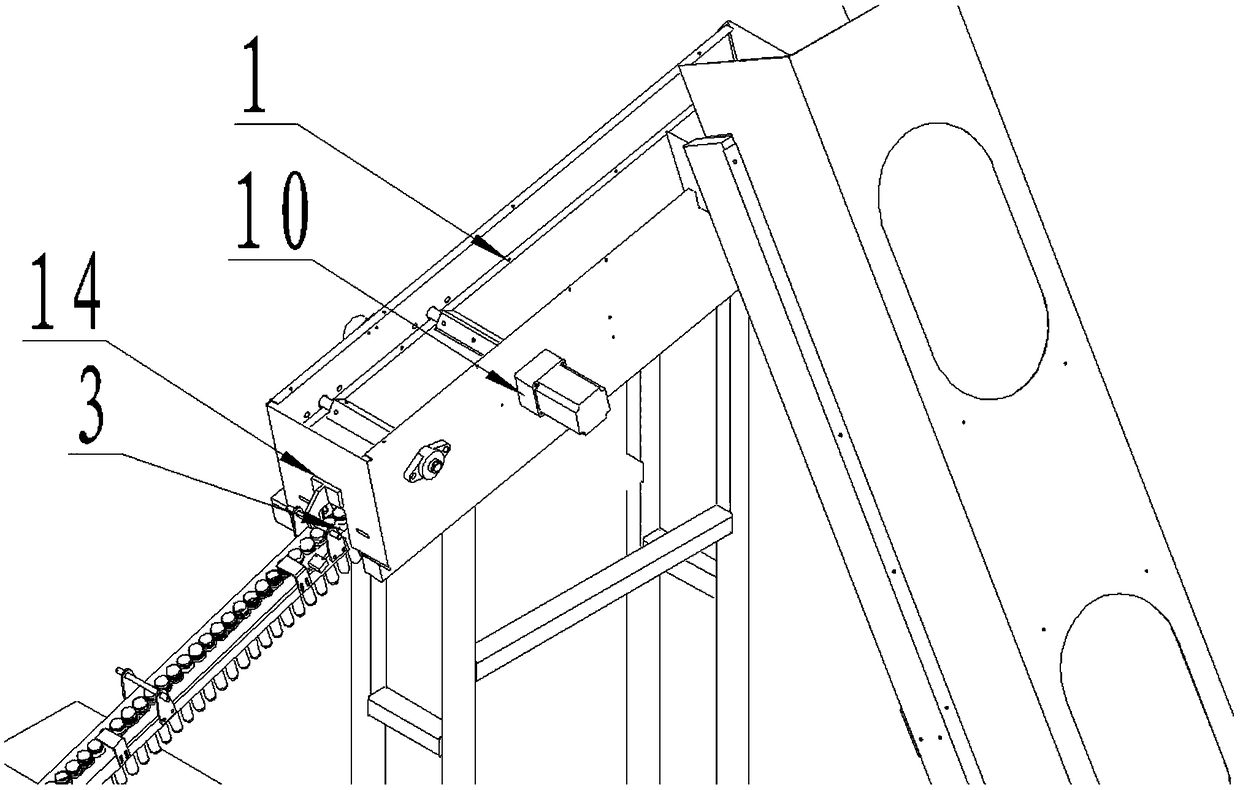 Bottle embryo bottle arranging device