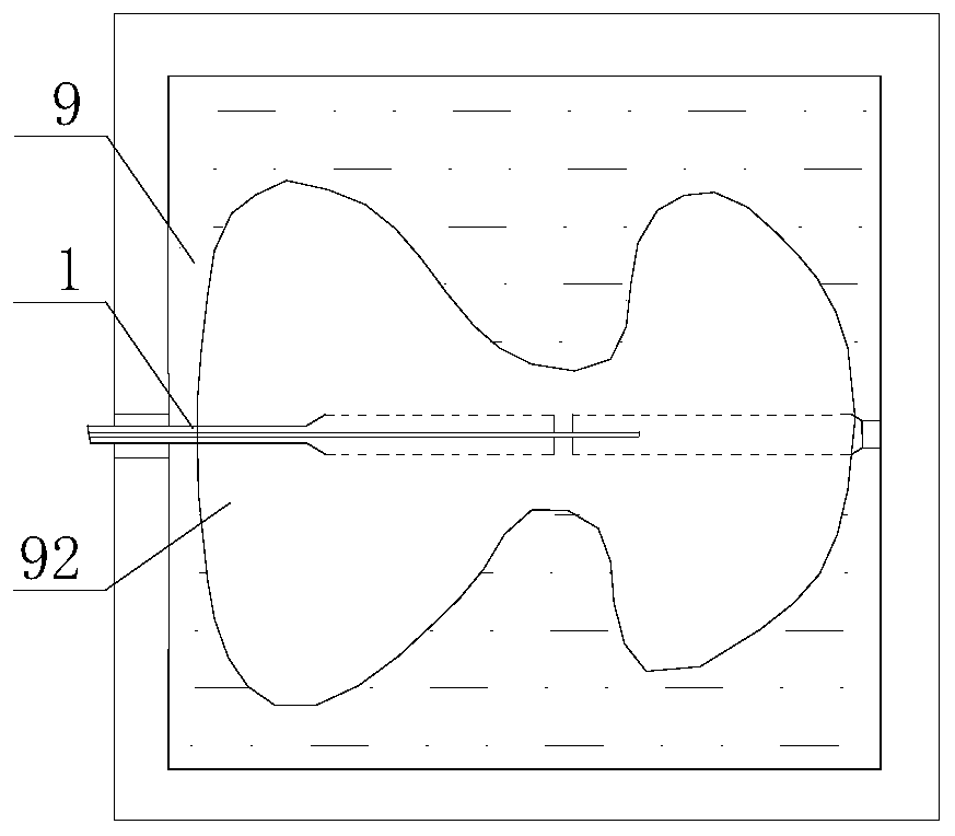 Concentric double-pipe injection-production horizontal well physical simulation device for thermal recovery of heavy oil