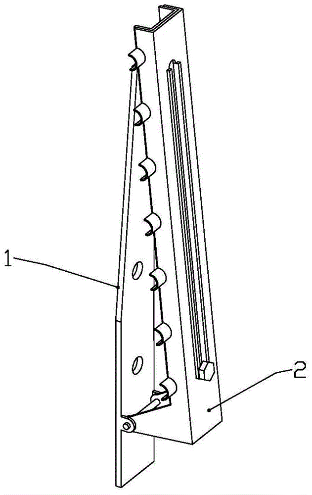 Folding telescopic cable rack