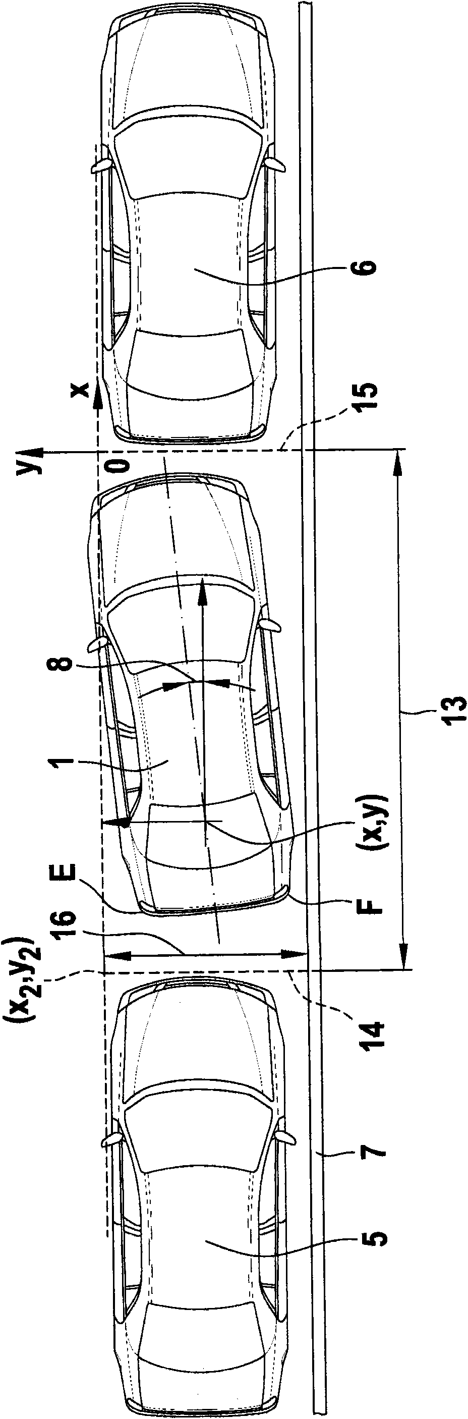 Method and device for supporting the process of leaving a parking space of motor vehicles