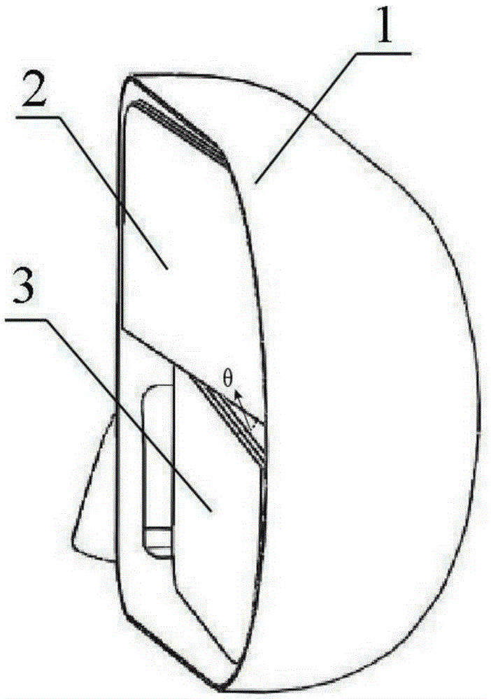 Outside rear-view mirror and method for adjusting outside rear-view mirror when used for vehicle
