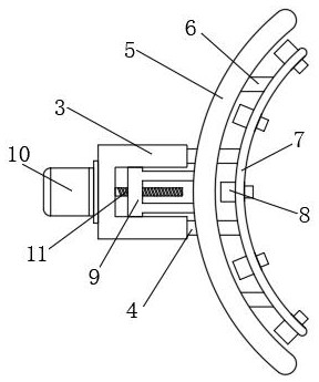 Clamping and fixing mechanism for processing of automobile brake drums