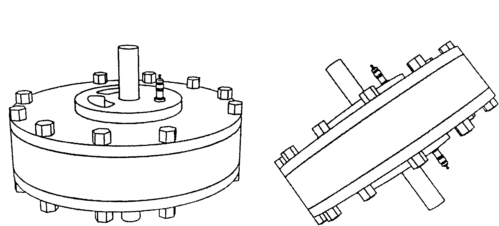 Cylinder and piston co-rotating type engine