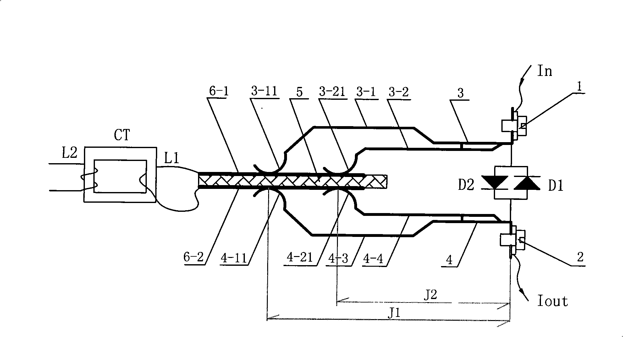 Method and apparatus capable of realizing safe hot plug of secondary current loop of transforming plant