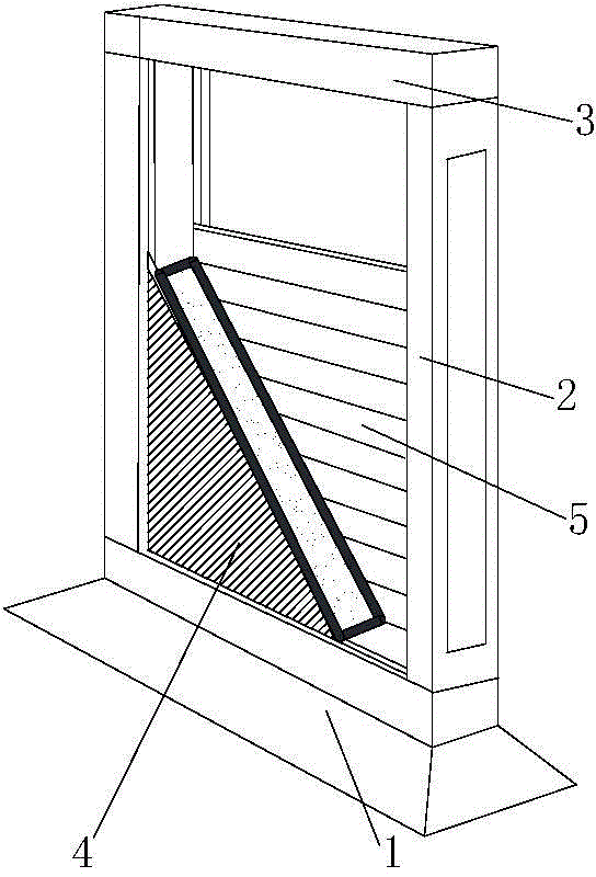 Large-inclination-angle coal seam similar simulation experimental device and method