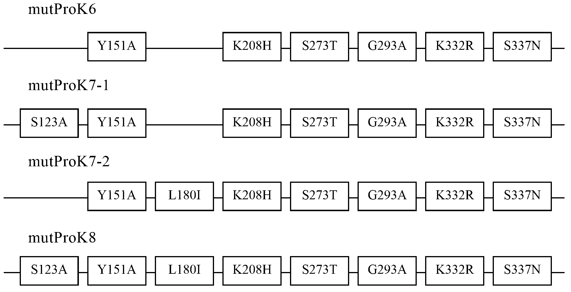 Gene mutation type recombined protease K and industrialized production method thereof