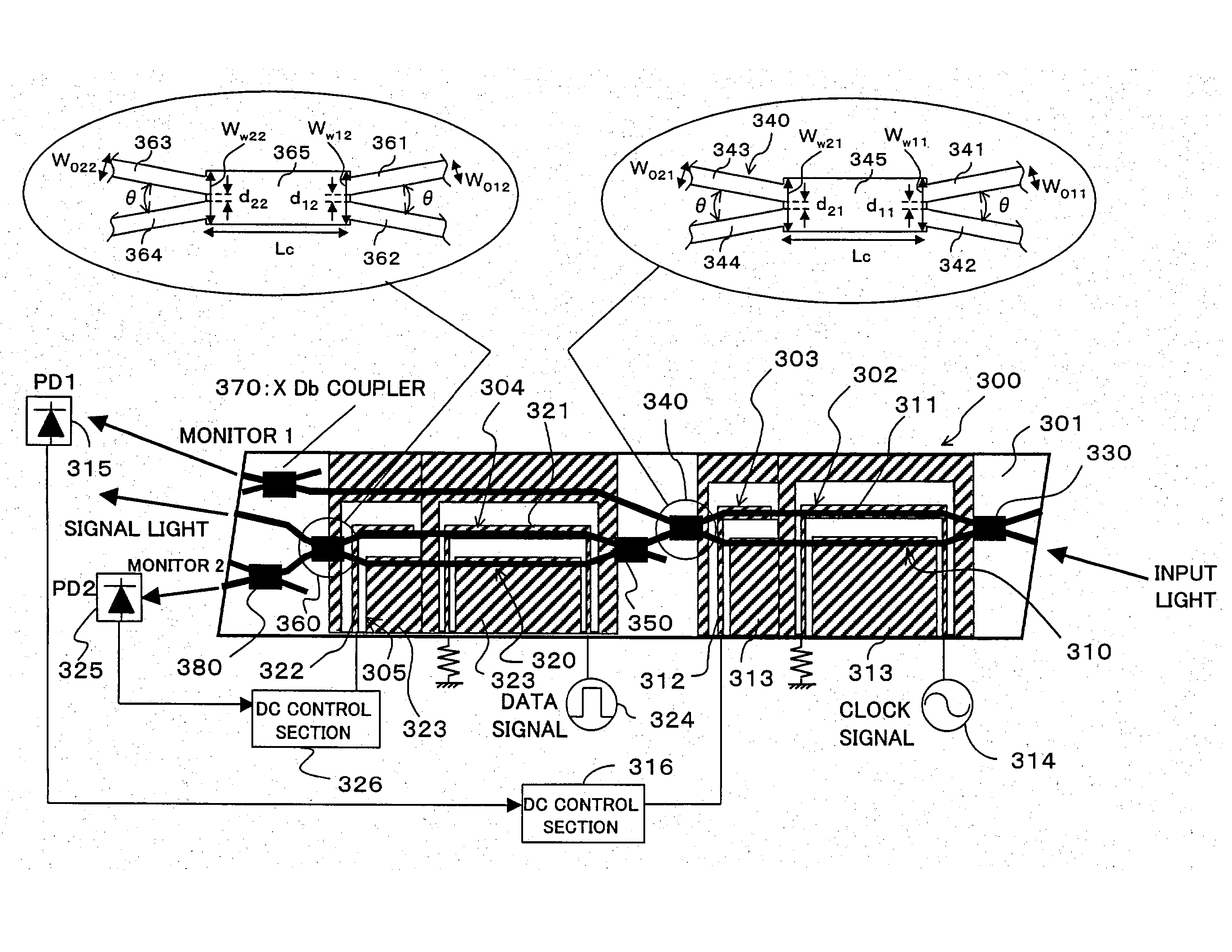Optical modulator, optical waveguide device and acousto-optic tunable filter apparatus