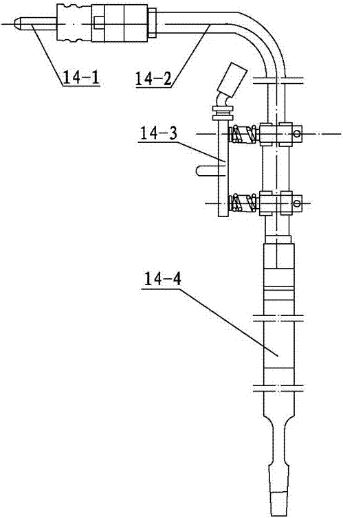 A gasoline engine type tamping machine capable of laterally moving and rotating multi-point tamping
