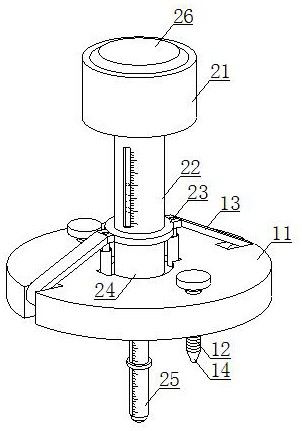 Portable foundation settlement detection device for constructional engineering