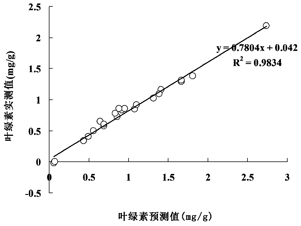 Plant chlorophyll determination method and extraction device