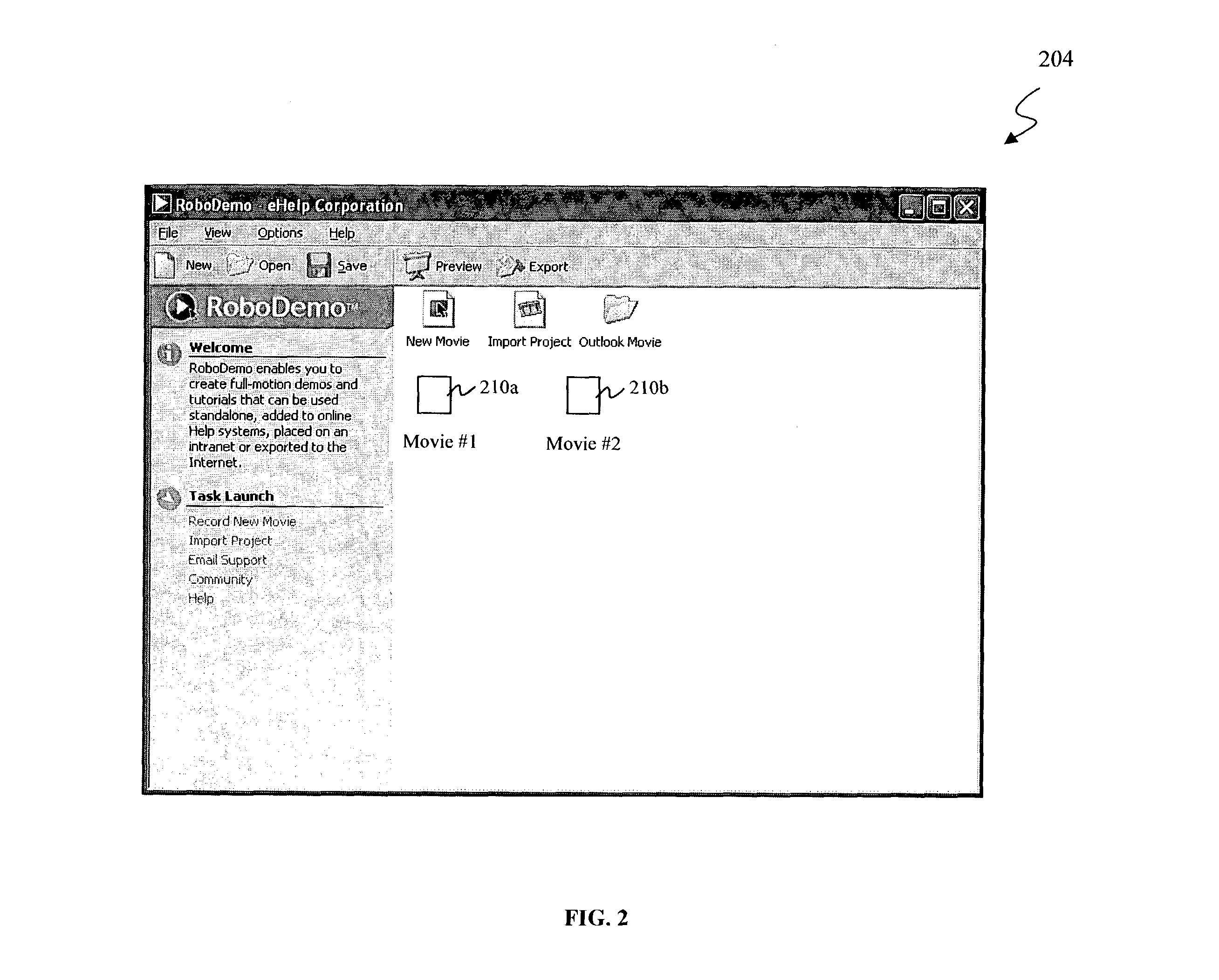 System and method for representation of object animation within presentations of software application programs