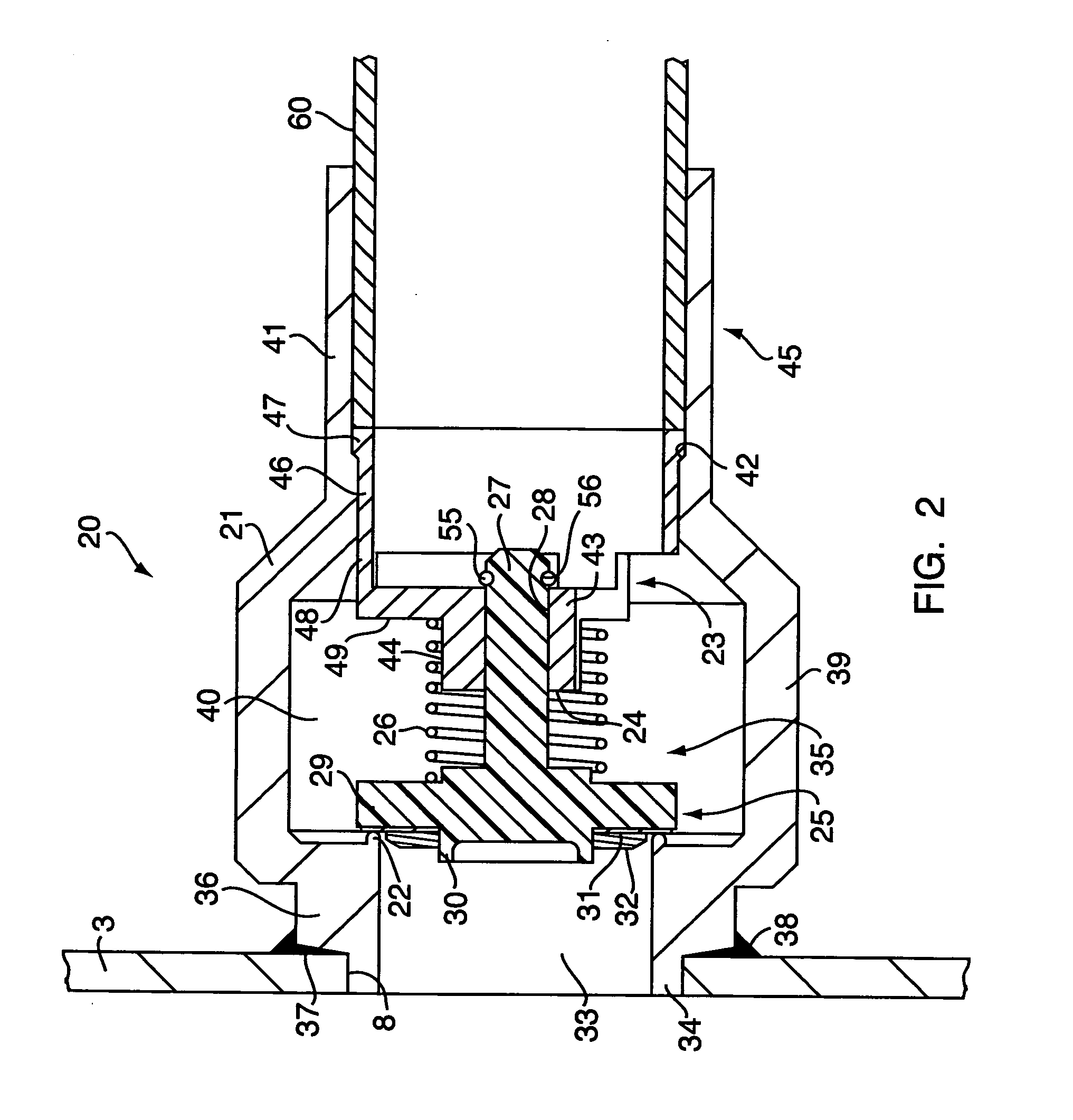 Discharge check valve assembly for use with hermetic scroll compressor