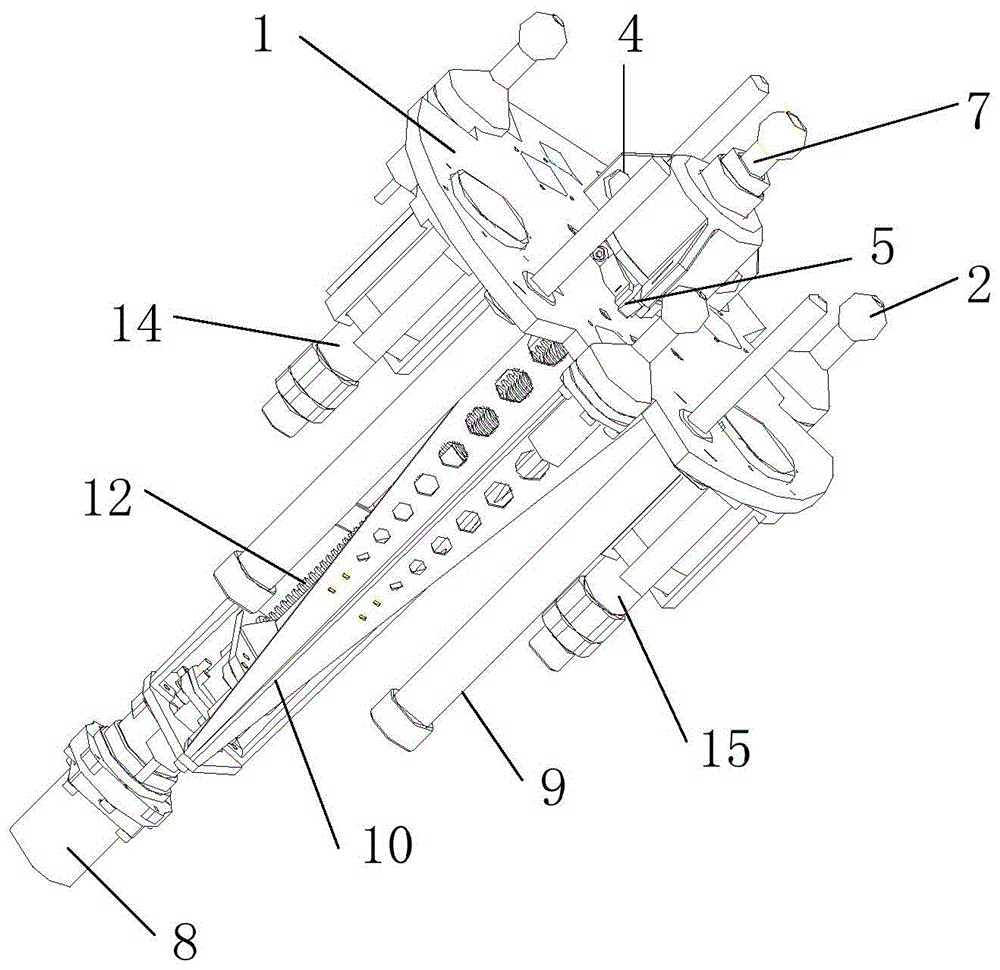 Integrated docking and adding device and docking method